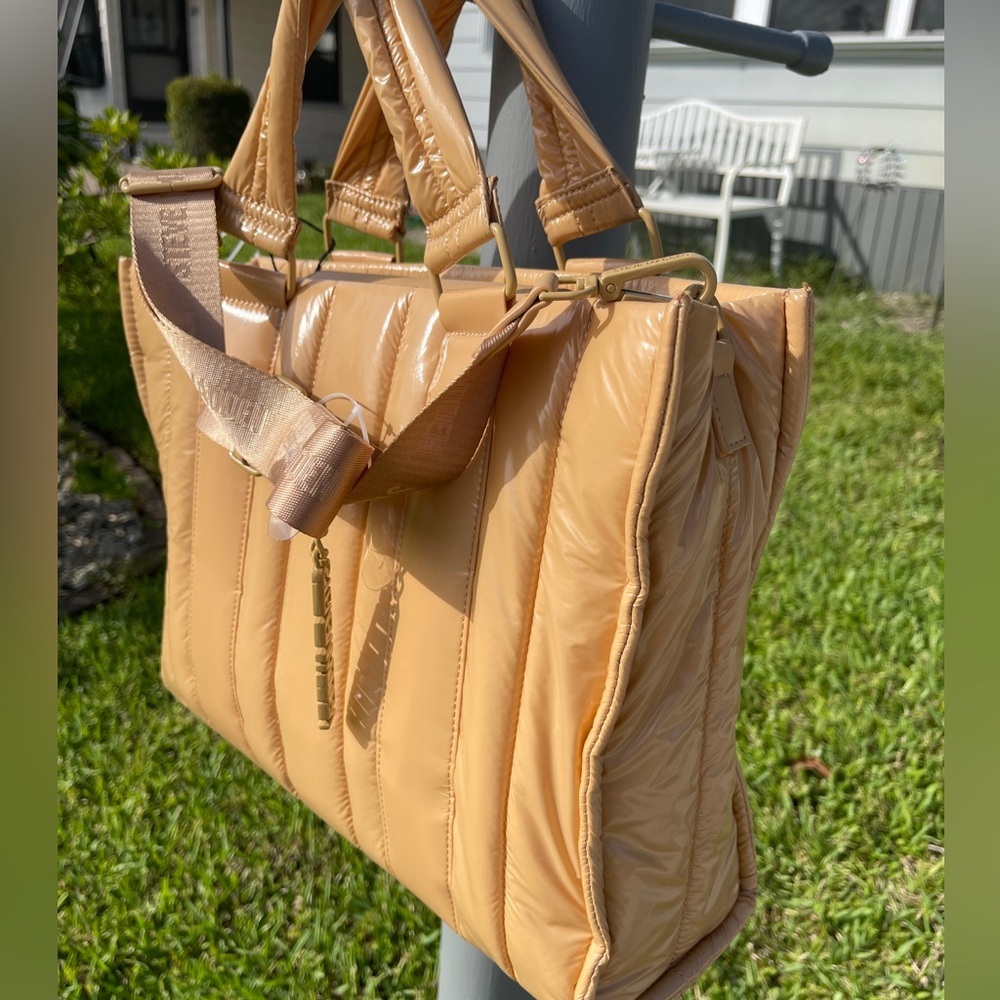 STEVE MADDEN Camel Blilian Puffer Tote - Picture 8 of 12